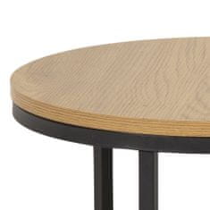 Design Scandinavia Konferenční stolek Spiro (SADA 2ks), 80 cm, přírodní