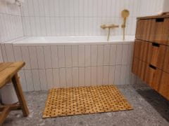 Severno Koupelnová předložka bambusová 80 × 50 cm