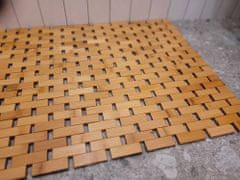 Severno Koupelnová předložka bambusová 80 × 50 cm