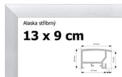BFHM Alaska hliníkový rám 13x9cm - stříbrný