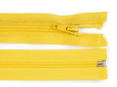 Kraftika 1 ks žlutý nylonový zipper (koule) 5 mm open-end 70 cm