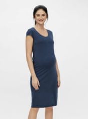 Mama.licious Modré těhotenské pouzdrové šaty Mama.licious Elnora M