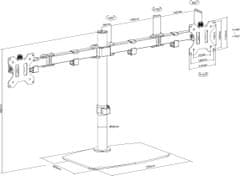 VISION stolní držák pro monitor 13-32", černá