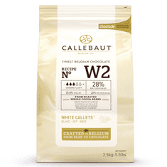 Callebaut Čokoláda W2 bílá 28% 2,5kg 