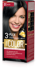Aroma Color Barva na vlasy - černá č. 01 Aroma Color
