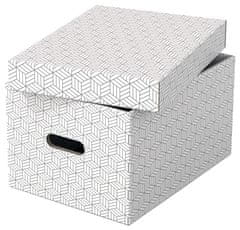 Esselte Box úložný Home střední, bílý, sada 3 ks