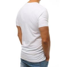 Dstreet Pánské tričko ELEGANT bílé rx2571 M