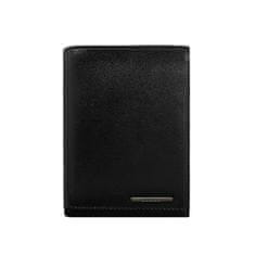 Pánská kožená peněženka s přihrádkami černá CE-PF-CRM-70-01.25_290339 Univerzální