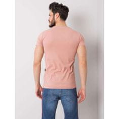MECHANICH Špinavě růžové pánské tričko Preston s potiskem MH-TS-2094.20_363431 M