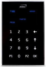 Eldes Skleněná dotyková LCD klávesnice pro ústředny ELDES ESIM364/384 - ČERNÁ