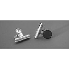 Sakota Klipy kovové stříbrné - 31 mm + magnet