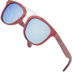 Verdster Pánské sluneční brýle Matirre Hranaté světle modrá sklíčka červená univerzální