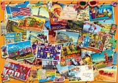Blue Bird Puzzle Americké pohlednice 1000 dílků