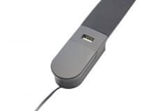 FURNIKA SILKA USB - černá - neutrální bílá