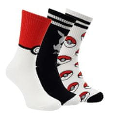 Pokémon  licencované ponožky pro volný čas, 3-pack 39 - 42