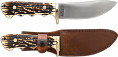 Schrade 183UH Uncle Henry Elk Hunter lovecký nůž 11,7 cm, Staglon - plast, kožené pouzdro