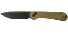 Civilight C2103B Button Lock Elementum Olive Stonewash kapesní nůž 8,9cm, černo-olivová, Micarta