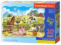 Castorland Puzzle Zvířátka na farmě MAXI 20 dílků