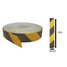 4Car Protiskluzová páska černo-žlutá 50mm x 50m