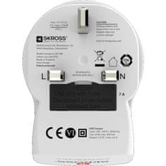 Skross cestovní adaptér UK USB pro použití ve Velké Británii, typ G, PA28USB