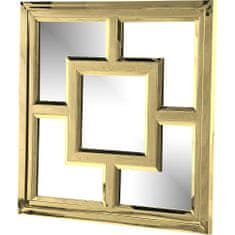 Artelore Čtvercové zrcadlo KUBE zlaté 100 x 4 cm