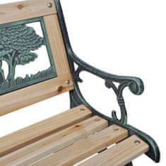 Greatstore Dětská zahradní lavice 84 cm dřevěná