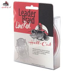 Hell-Cat Splétaná návazcová šňůra Leader Braid Line Red 20m 1.20mm/100kg