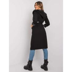 ITALY MODA Dámský kabát s kapucí LATESCHA černý DHJ-PL-A5721.40X_377755 Univerzální
