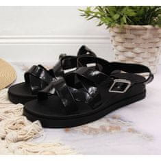 Zaxy W INT1714 černé gumové sandály velikost 39