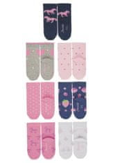 Sterntaler ponožky dívčí 7 párů s obrázky 8322253, 18