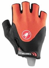 Castelli Pánské cyklistické rukavice Arenberg Gel 2 Glove Fiery Red/Black černá/tmavě červená M
