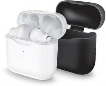 moderní bezdrátová sluchátka safe pods evo Bluetooth technologie silikonové ochranné pouzdro pěkný zvuk