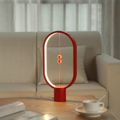 Design Nest HENG Balance Lamp Ellipse USB-C - červená Světlo USB s levitujícím spínačem