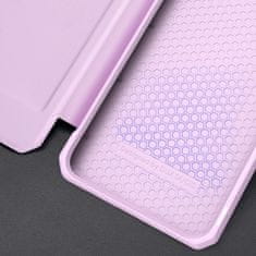 Dux Ducis Skin X knížkové kožené pouzdro naSamsung Galaxy A73, růžové