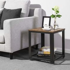Houseland Konferenční stolek Benton hnědý/černý