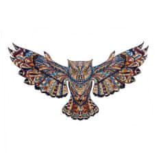 Dřevěné puzzle – Wise Owl - sova , M