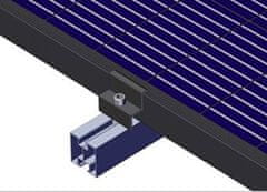 sapro FVE úchyt krajní "Z" Z-30, 30mm pro fotovoltaický panel, stříbrný