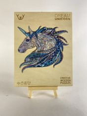 Dřevěné puzzle – Dream Unicorn - Jednorožec , L