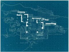 Galison Oboustranné puzzle Frank Lloyd Wright Fallingwater 500 dílků