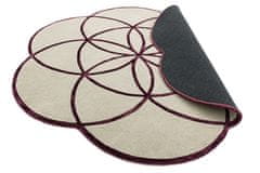 Asiatic London AKCE: 200x200 kytka cm Ručně všívaný kusový koberec Lotus Purple 200x200 kytka