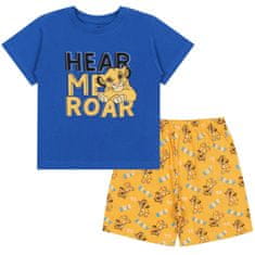 Disney Chlapecké modro-žluté pyžamo s krátkým rukávem SIMBA, Lví král DISNEY, 122