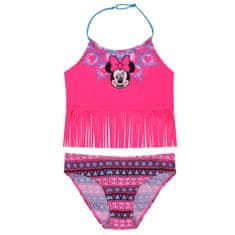 Disney Neonově růžové plavky s aztéckým vzorem a střapci Minnie Mouse DISNEY, 104 - 110