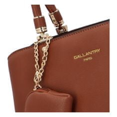 Gallantry Paris Elegantní dámská koženková kabelka do ruky Sirina, hnědá