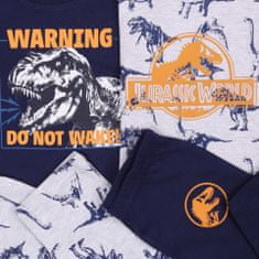 Jurassic World Námořnicky modré a šedé chlapecké pyžamo JURASSIC WORLD, certifikováno OEKO-TEX, 98