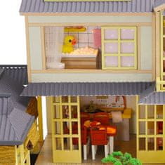 HABARRI Miniatura domečku DIY LED, kreativní sada, japonská vila