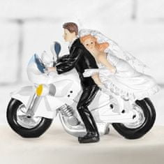 PartyDeco Svatební figurka Motorka