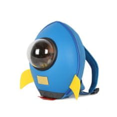 HABARRI Modrý batoh pro děti ve věku 3-6 let - vesmírná raketa.