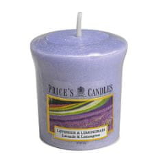 Price's Candles Votivní svíčka Price´s Candles, Levandule a citrónová tráva, 55 g