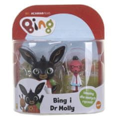 Bing sada 2 figurek králíků Bing a Doktorka Molly. 