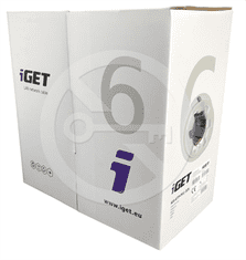 iGET Síťový kabel iGET CAT6 UTP PVC Eca 305m/box
